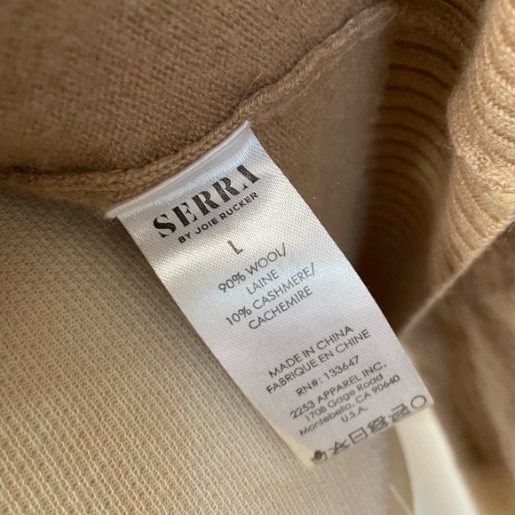 Serra Wool Cashmere V Neck Sweater - Picture 10 of 15